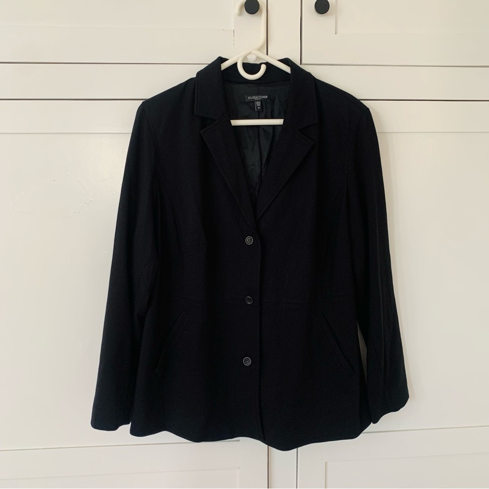 Eileen Fisher Black Blazer Size 1X